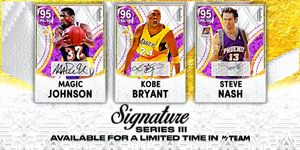 2K advertises possible pack contents as highly-rated cards of Kobe, Magic or Steve Nash