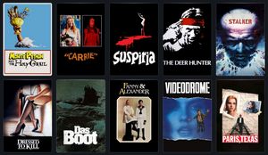 A selection of movie posters from my Movie a Year challenge list on Letterboxd.